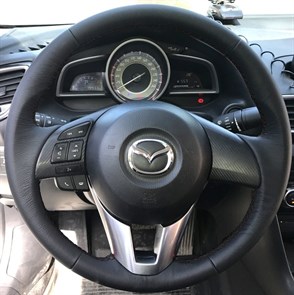Оплетка на руль из натуральной кожи Mazda 6-III 2012-2018 3051