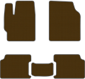 Коричневые коврики EVA Nissan Terrano 3 рестайлинг - фото