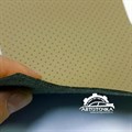 изображение перфорированной экокожи flipper бежевая