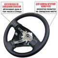 Оплетка на кожаный руль Рио 2